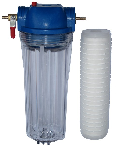 KEG TO KEG BEER FILTER WITH 6mm BARBS & 0.45 MICRON CARTRIDGE - Click Image to Close